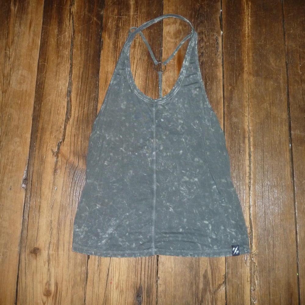 F&F Womens Tank Blouse Medium Gray